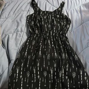 H&M black arrow dress